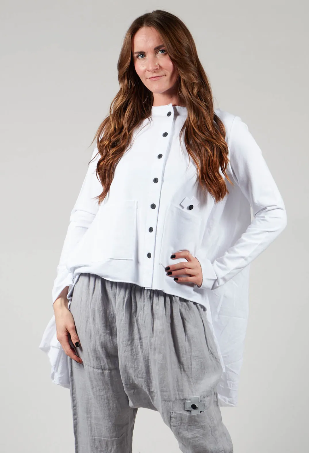 Pluslavie Jackets^Curtain Jacket in White