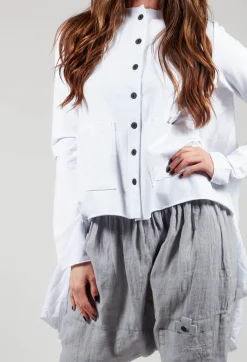 Pluslavie Jackets^Curtain Jacket in White