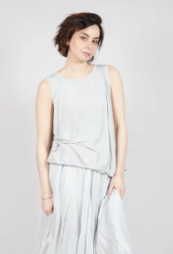 Rundholz Mainline Tops^Curved Sleeveless Top in Moon