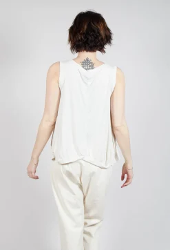 Rundholz Mainline Tops^Curved Sleeveless Top in Galaxy