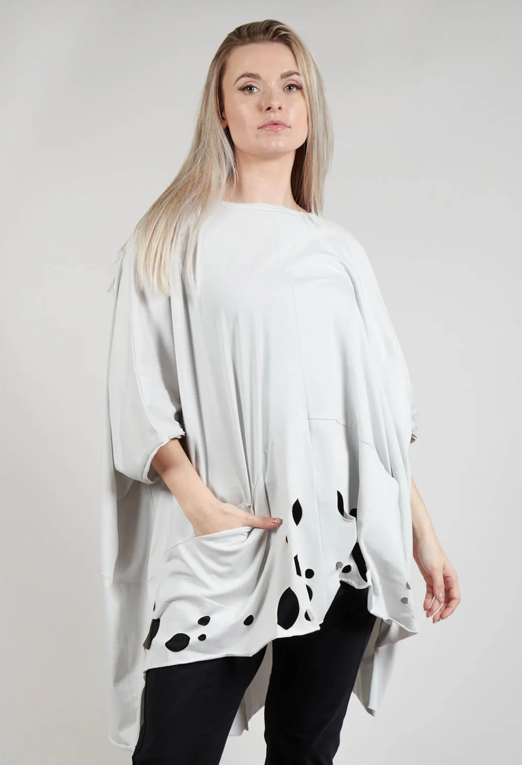 Philomena Christ Tops^Cut-Out Top in Silver
