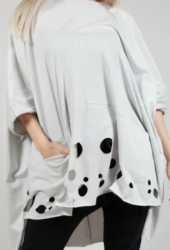 Philomena Christ Tops^Cut-Out Top in Silver