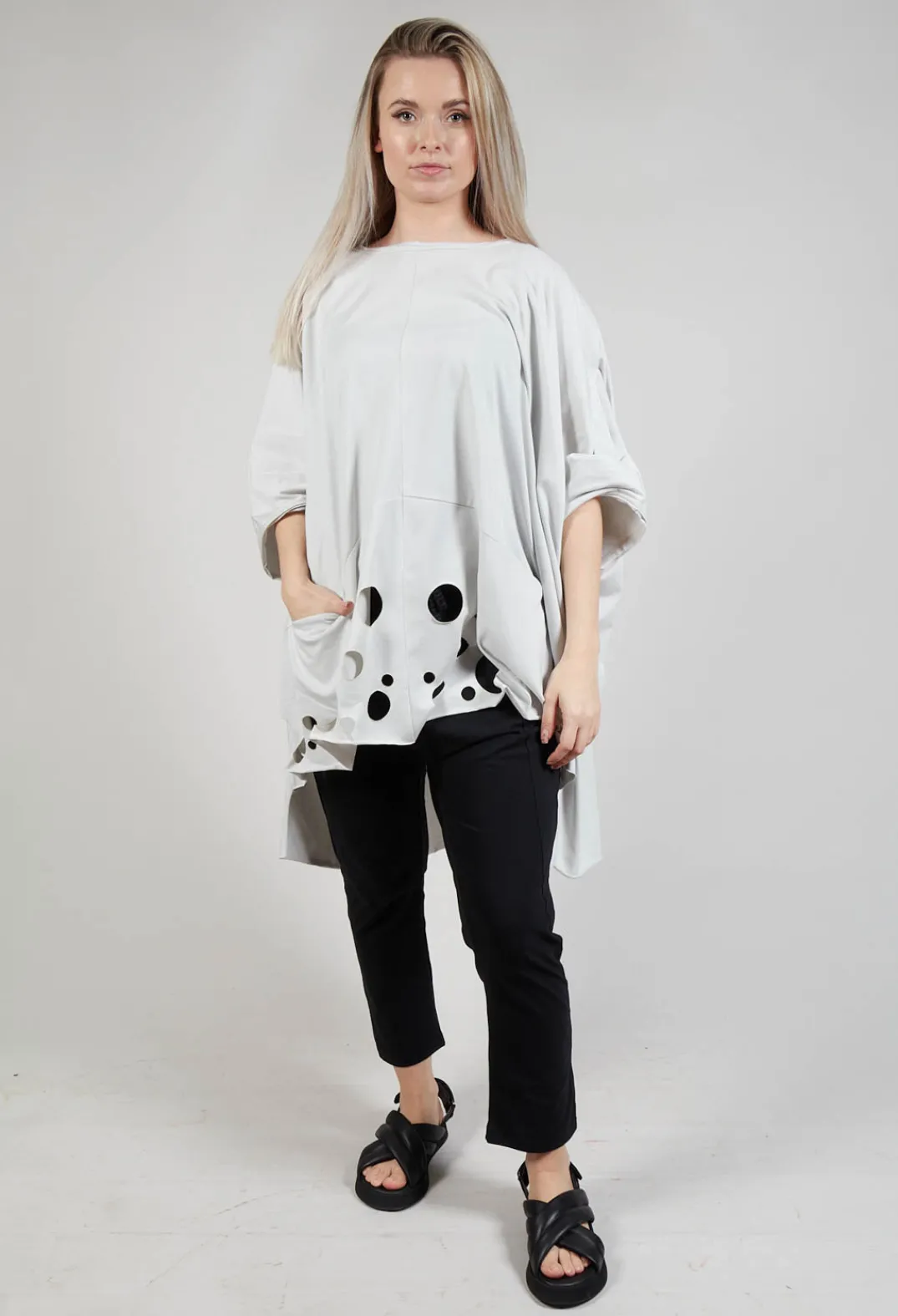 Philomena Christ Tops^Cut-Out Top in Silver