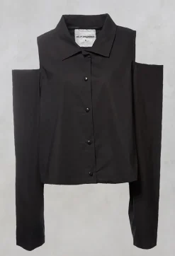 NELLY JOHANSSON Shirts & Blouses^Dansholmen Shirt with Cut Out Shoulders in Black