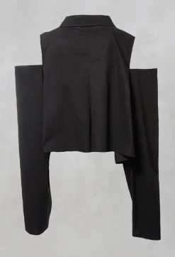 NELLY JOHANSSON Shirts & Blouses^Dansholmen Shirt with Cut Out Shoulders in Black