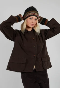 Butapana Hats^Decorative Wool Beanie in Charcoal