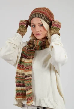 Butapana Gloves^Decorative Wool Gloves in Greige