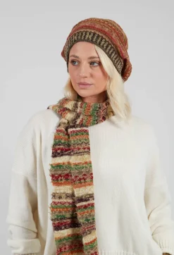 Butapana Hats^Decorative Wool Hat in Apricot