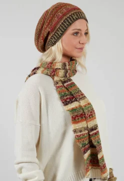 Butapana Hats^Decorative Wool Hat in Apricot