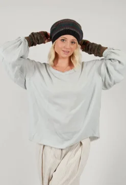 Butapana Hats^Decorative Wool Hat in Taupe