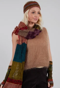 Butapana Scarves^Decorative Wool Scarf in Rust