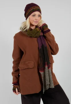 Butapana Scarves^Decorative Wool Scarf in Greige