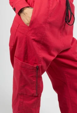 Nostra Santissima Jumpsuits^Denim Jumpsuit in Red