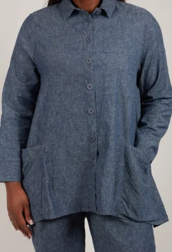 Thing Shirts & Blouses^Denim Style Shirt in Indigo