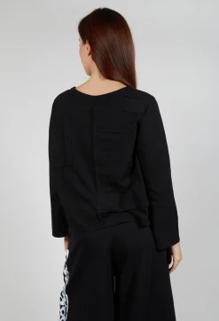 Bread and Butter Tops^Detachable Feature Top in Black