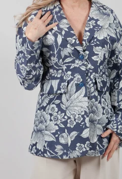 Mes Demoiselles Jackets^Dida Jacket in Blue/Ecru