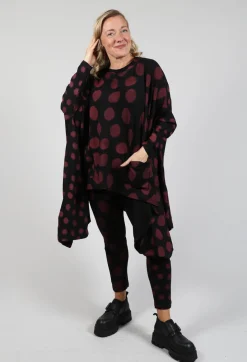 Bread and Butter Shirts & Blouses^Dip Back Top in Red Pois