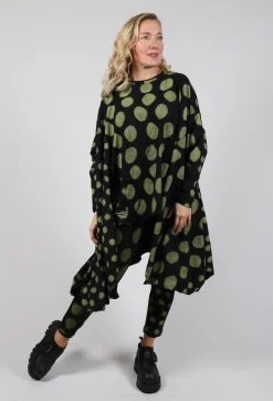 Bread and Butter Shirts & Blouses^Dip Back Top in Yellow Pois
