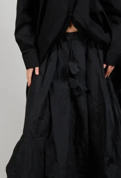 Bize Skirts^Dipped Hemline Skirt in Black