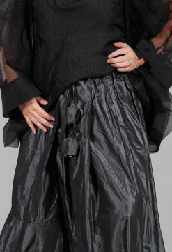 Bize Skirts^Dipped Hemline Skirt in Grey