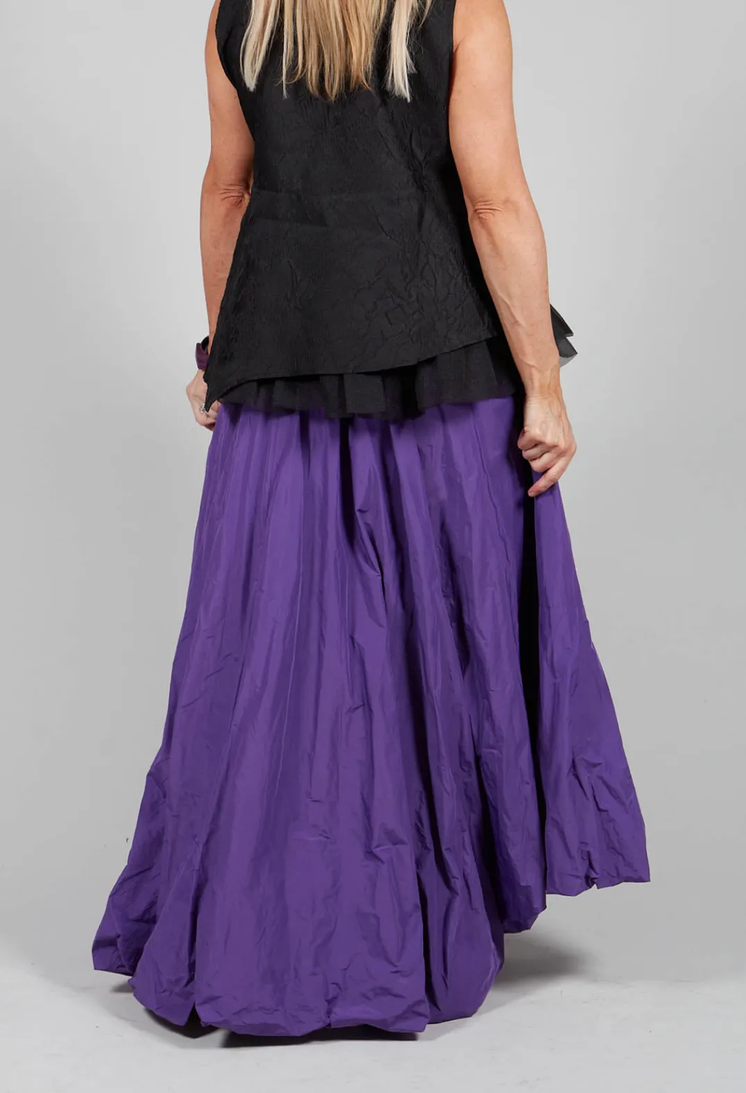 Bize Skirts^Dipped Hemline Skirt in Purple