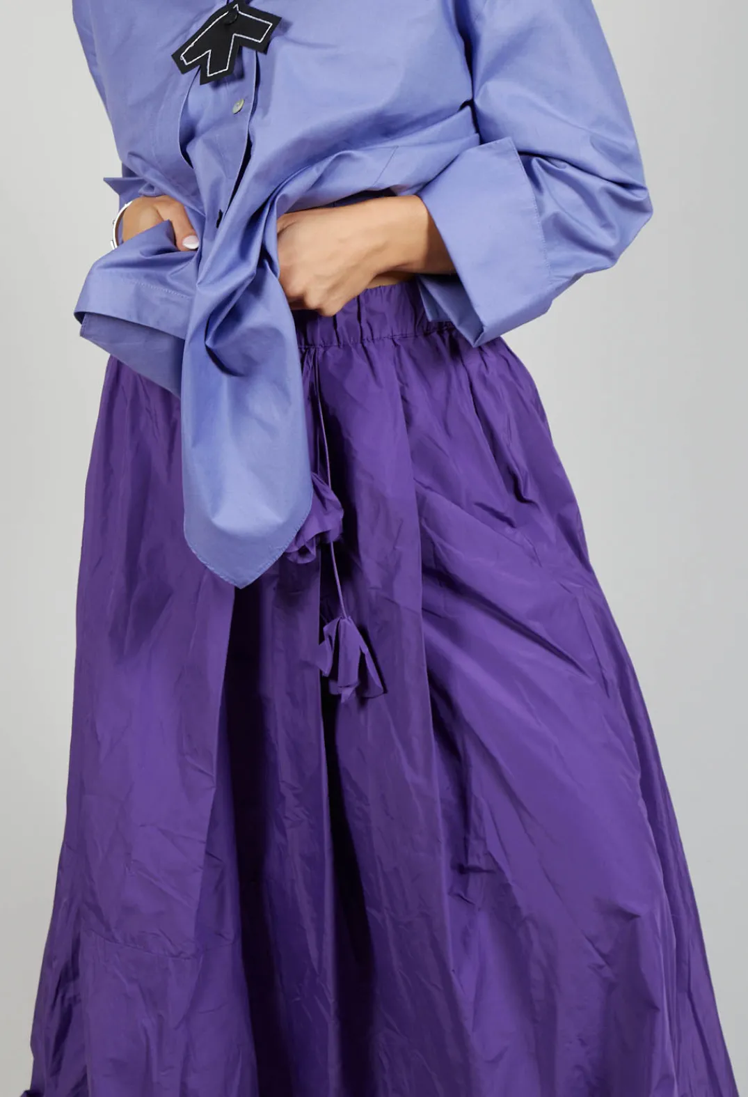 Bize Skirts^Dipped Hemline Skirt in Purple