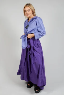 Bize Skirts^Dipped Hemline Skirt in Purple