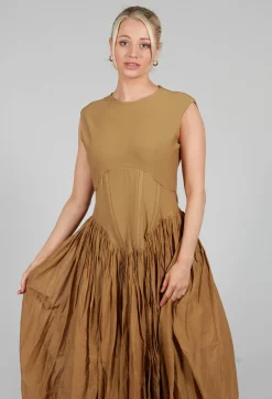 La Vaca Loca Dresses^Distinto Dress in Dried Tobacco