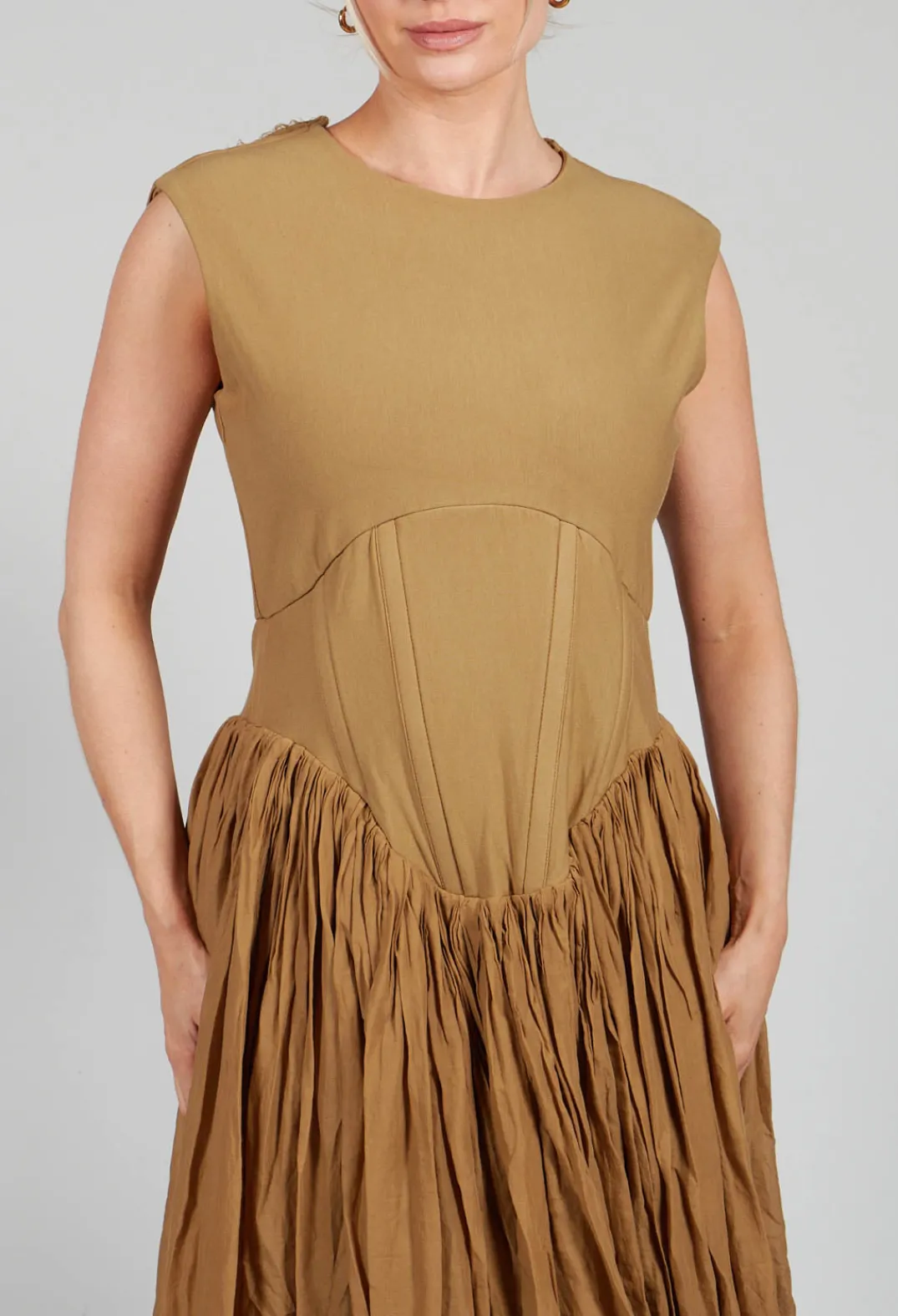 La Vaca Loca Dresses^Distinto Dress in Dried Tobacco