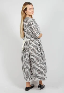 Hannoh Wessel Dresses^Dominga Print Dress in Brown Sticks
