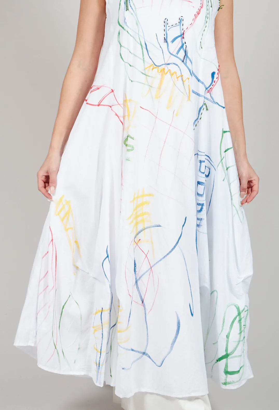 Tadashi with Giovanna Guglielmi Dresses^Doodle Print Dress in White