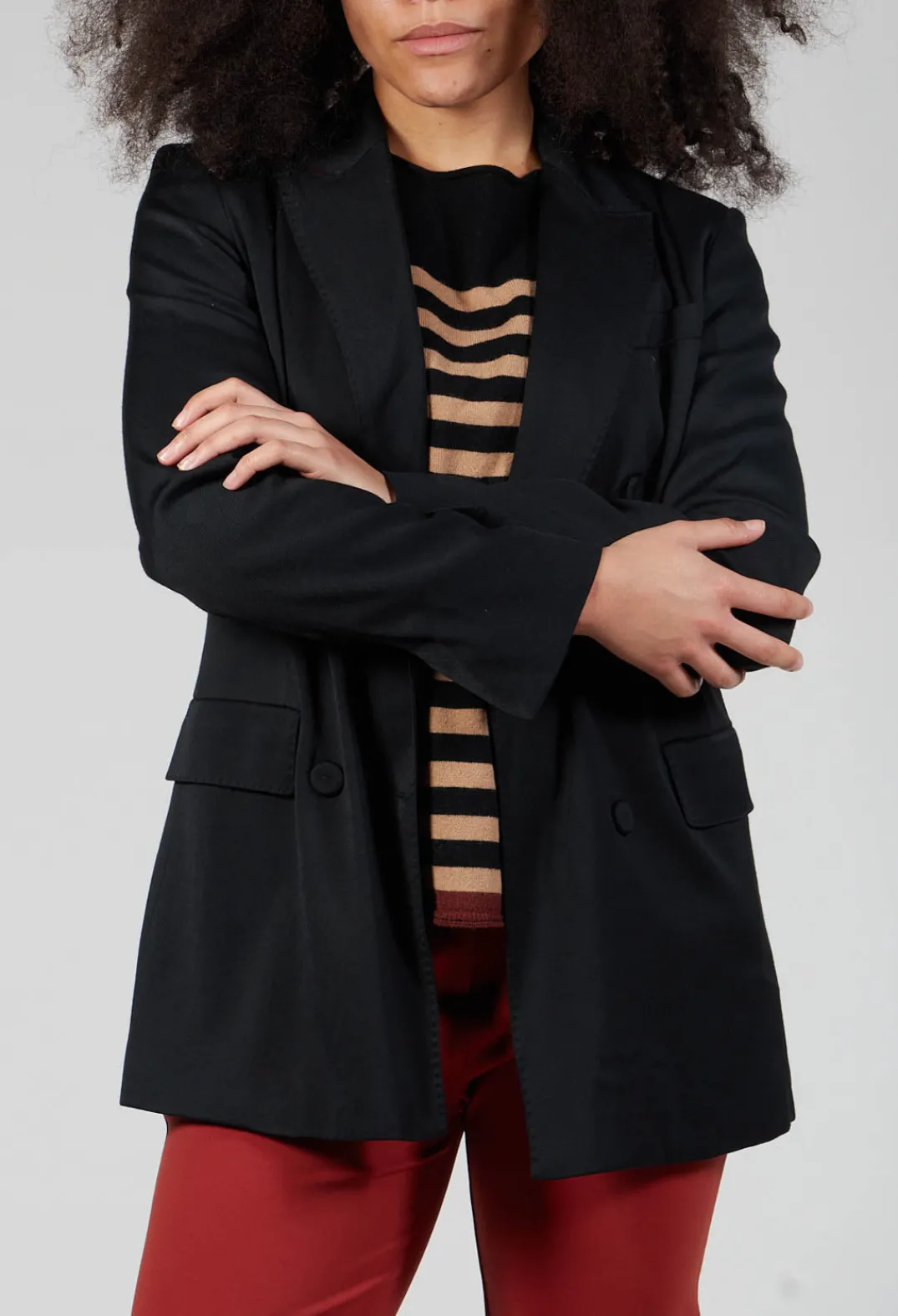 Maliparmi Jackets|Co-ords & Suits^Double Breasted Blazer in Nero