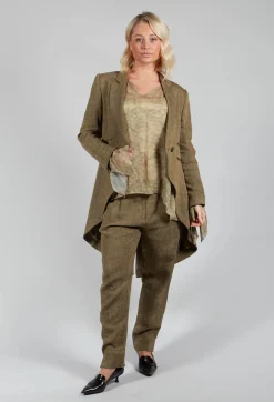 T.ba Coats^Double Breasted Blazer in Rock