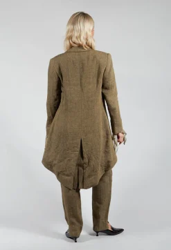 T.ba Coats^Double Breasted Blazer in Rock