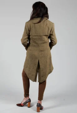 T.ba Coats^Double Breasted Blazer in Rock