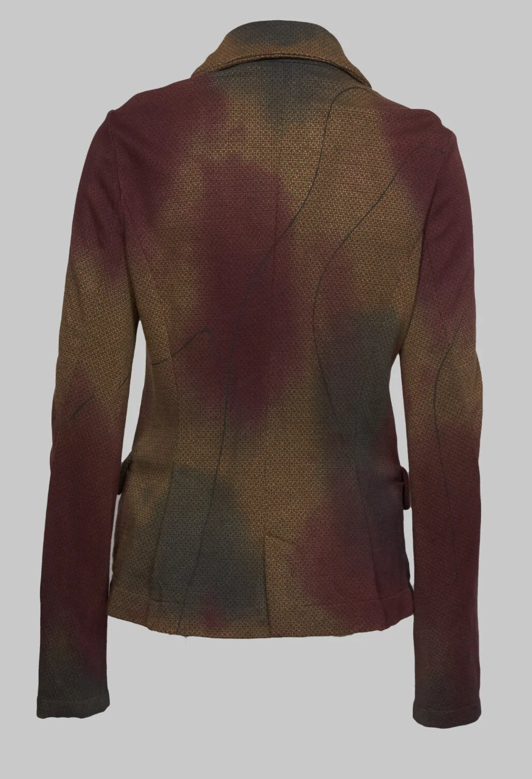Rundholz Mainline Jackets^Double Breasted Jacket with Pointed Collar in Umbra Paint