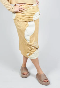 Rundholz Black Label Skirts^Double Layered Pencil Skirt in Corn Dot