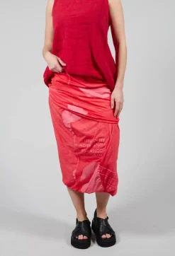 Rundholz Black Label Skirts^Double Layered Pencil Skirt in Cherry Dot