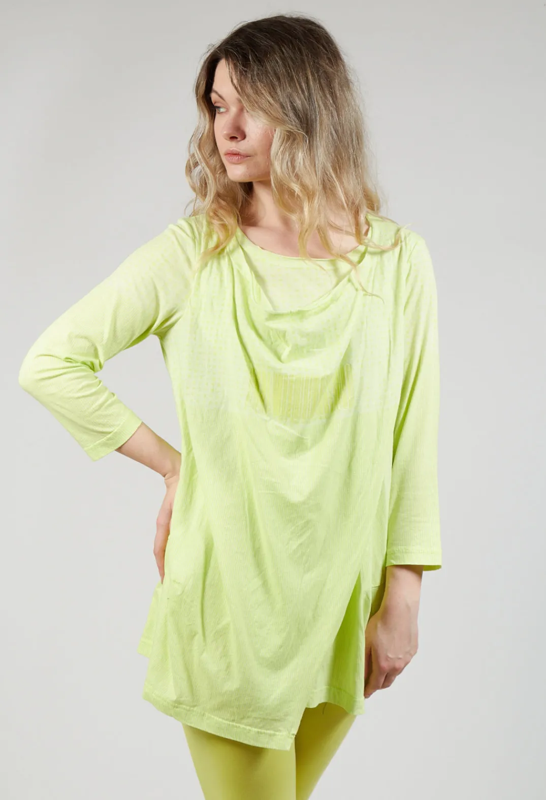 Rundholz Black Label Tops^Draped Jersey Top in Sun Print