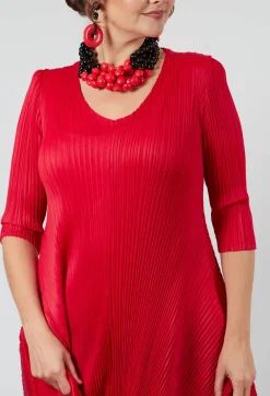 Alquema Dresses^Draper Dress in Red