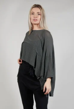 Philomena Christ Jumpers^Drawstring Sleeve Poncho in Anthra
