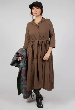 Hannoh Wessel Dresses^Dress Dalia in Brown