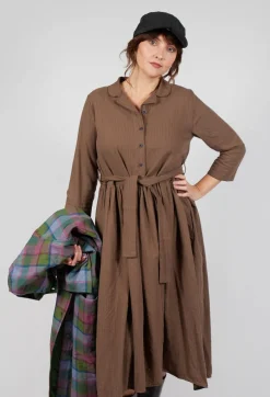 Hannoh Wessel Dresses^Dress Dalia in Brown