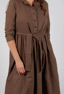 Hannoh Wessel Dresses^Dress Dalia in Brown