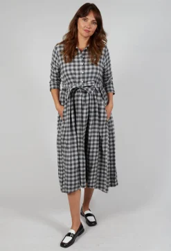 Hannoh Wessel Dresses^Dress Dalia in Grey Check