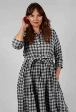 Hannoh Wessel Dresses^Dress Dalia in Grey Check