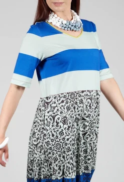 Traces of Me Dresses^Dress Durga Sea Stripes Amparo Blue in Blue