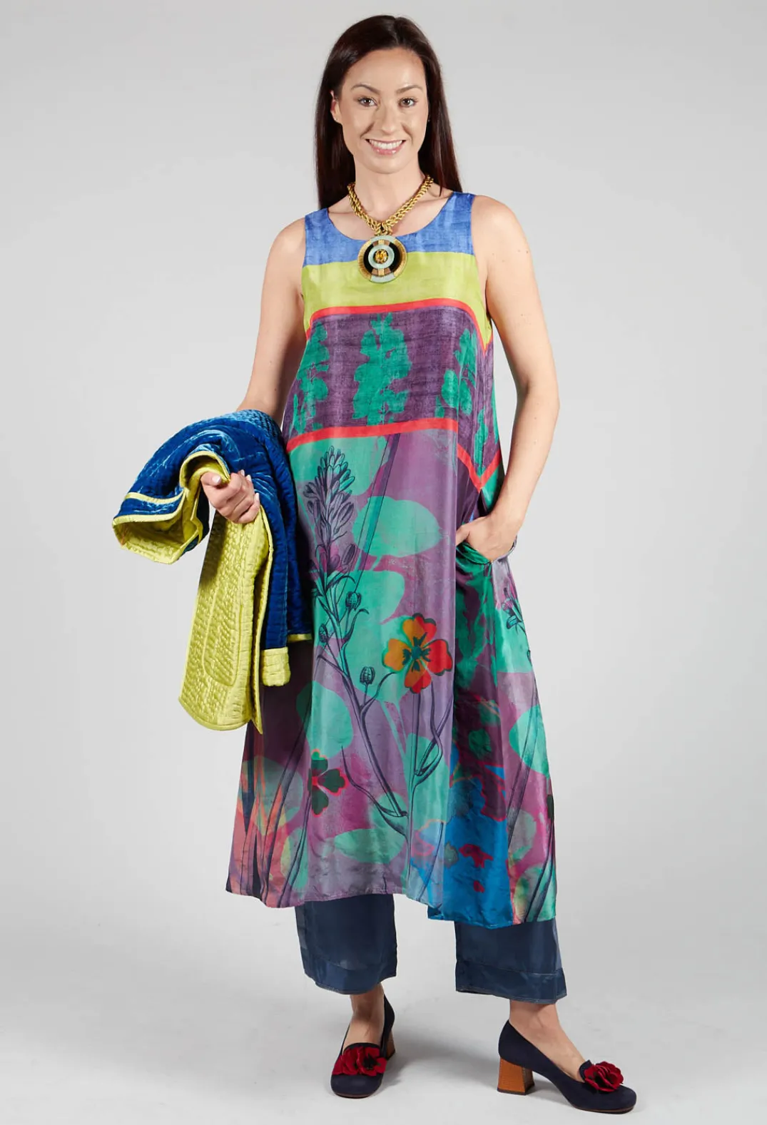 Traces of Me Dresses^Dress Gardenia Eucalyptus in Multicolour