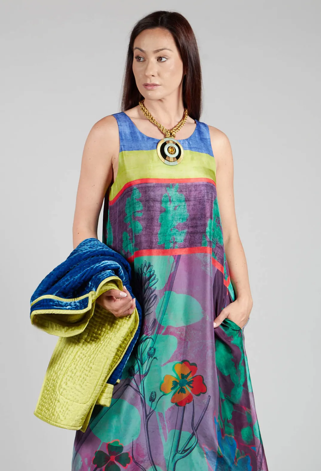 Traces of Me Dresses^Dress Gardenia Eucalyptus in Multicolour