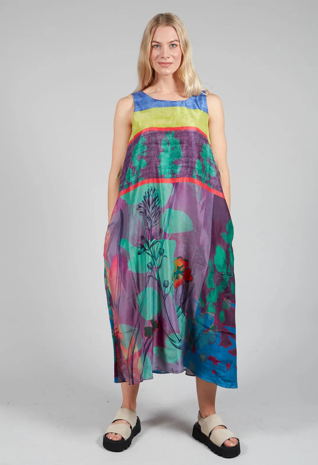 Traces of Me Dresses^Dress Gardenia Eucalyptus in Multicolour
